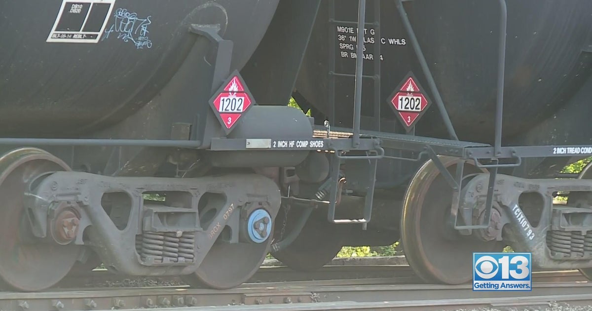 West Sacramento residents worry as row of railcars offload flammable liquids behind their neighborho