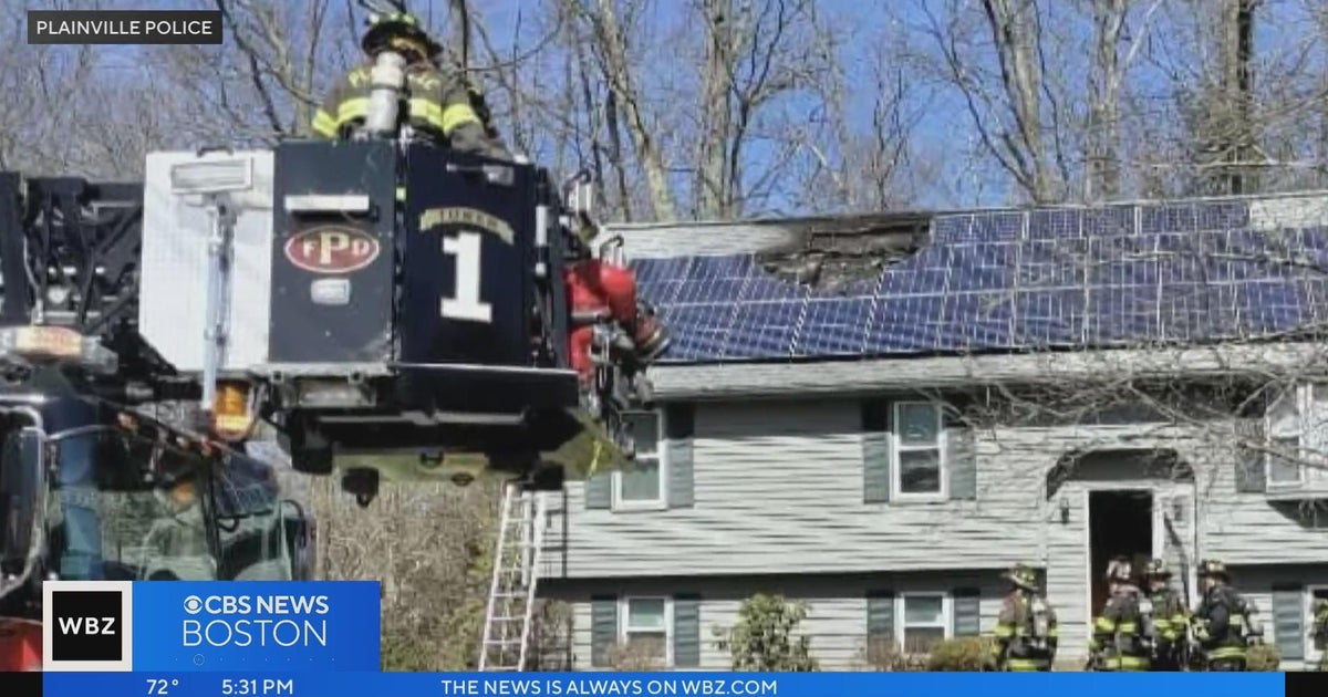 Solar panels cause house fire in Plainville, put firefighters in