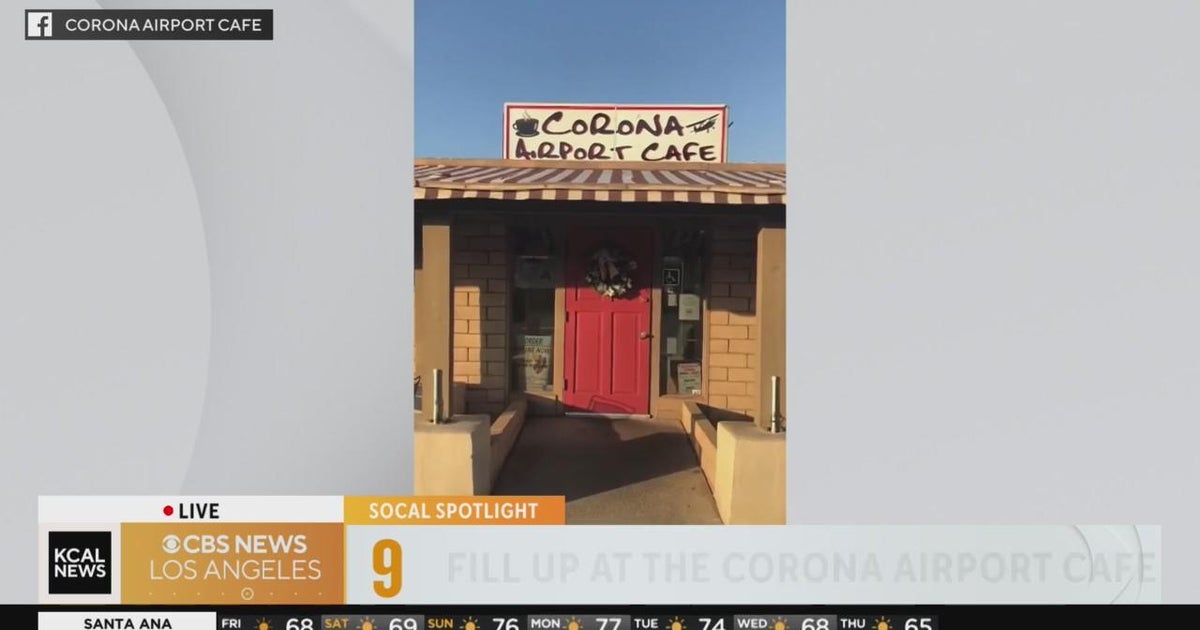 Grab a bite to eat at the Corona Airport Cafe SoCal Spotlight CBS