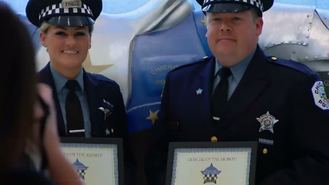 CPD Officers Olivia Sardella and Sean Murray 