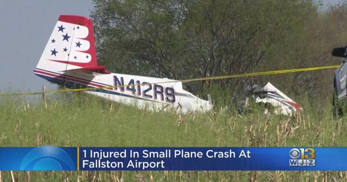 One person injured after plane crash in Fallston CBS Baltimore
