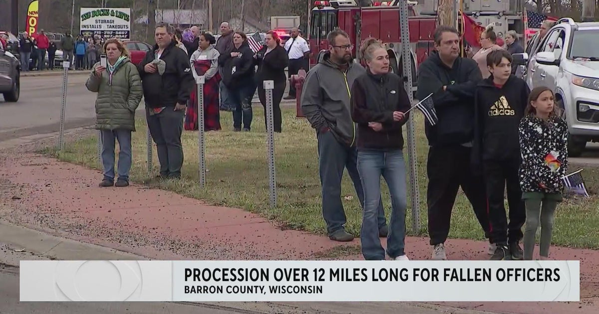 Funeral for Wisconsin officers attracts people from all over - CBS ...