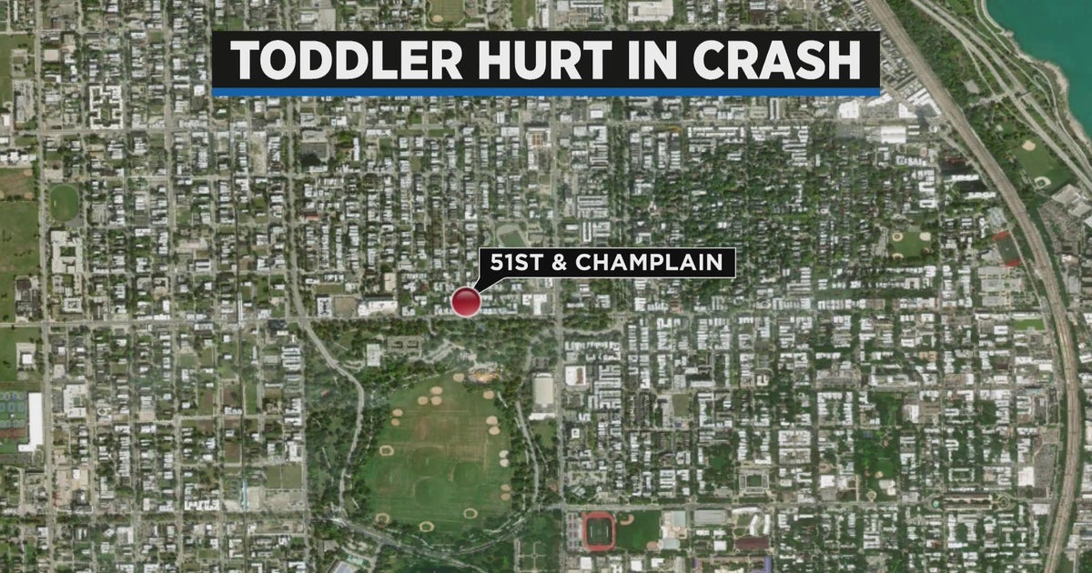 2yearold in serious condition Bronzeville car crash CBS Chicago