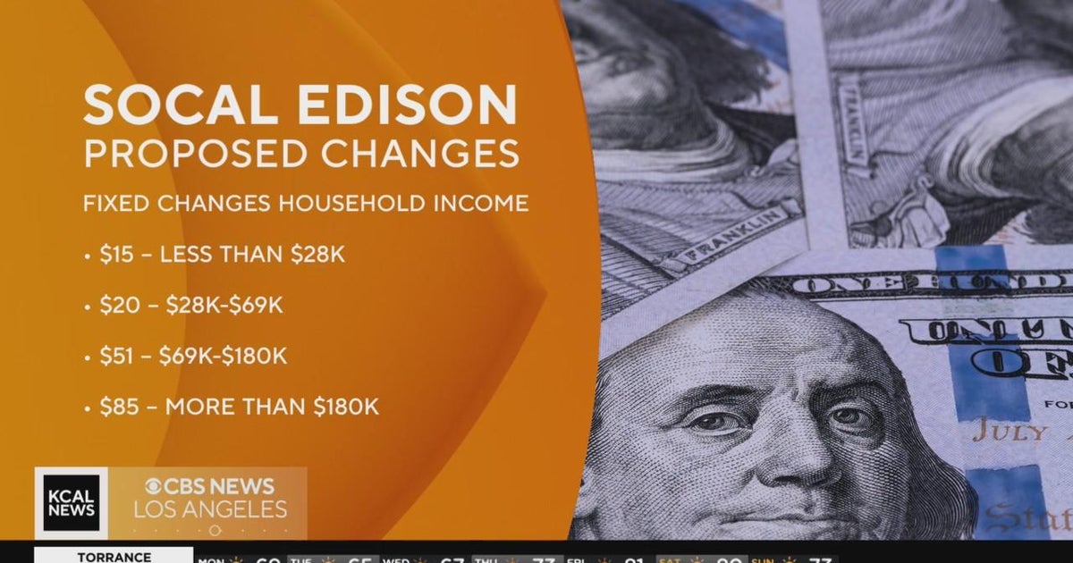 Electric companies propose income-based billing plan - CBS Los Angeles