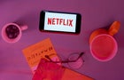 Netflix logo on a phone screen 