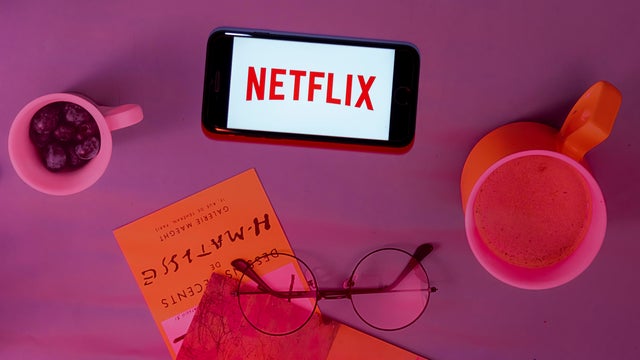 Netflix logo on a phone screen 