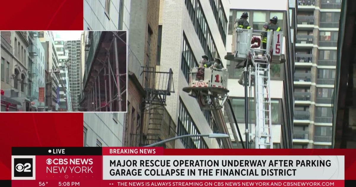 Yonkers Fire Rescue Lt. Mike Giroux discusses parking garage collapse