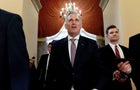 House Speaker Kevin McCarthy speaks to reporters on Capitol Hill in Washington on April 19, 2023. 