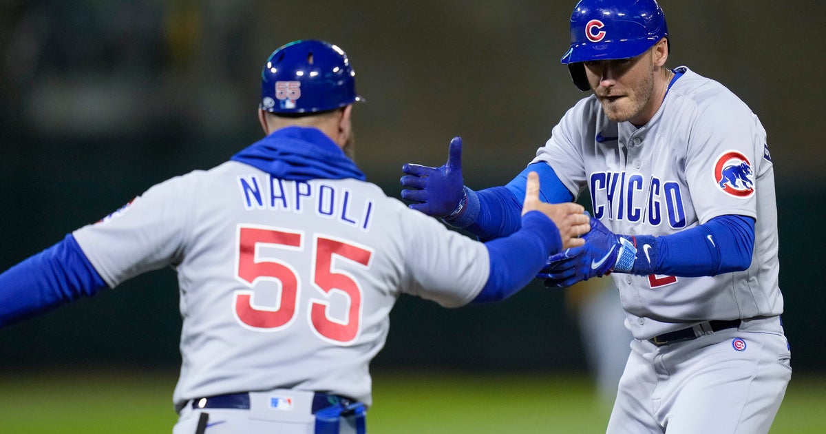 Cubs score 4 in 8th, send Athletics to 6th straight loss - CBS Chicago