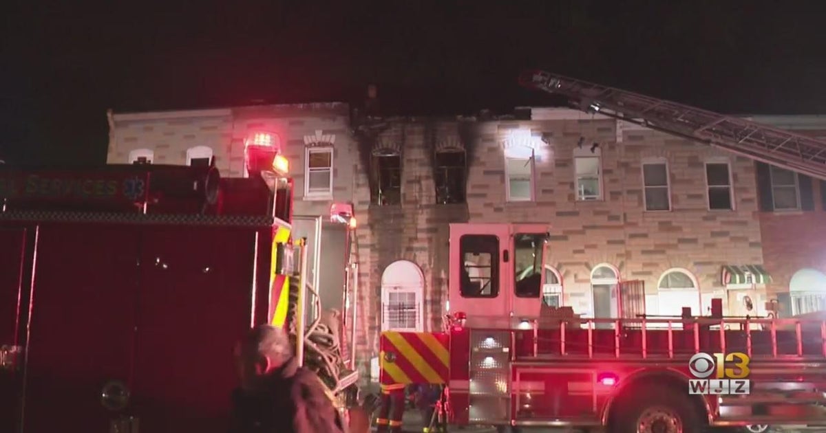 4 people injured following house fire in Southwest Baltimore - CBS ...