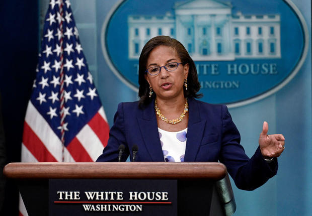 Domestic policy adviser Susan Rice speaks during the daily press briefing at the White House on Aug. 24, 2022. 
