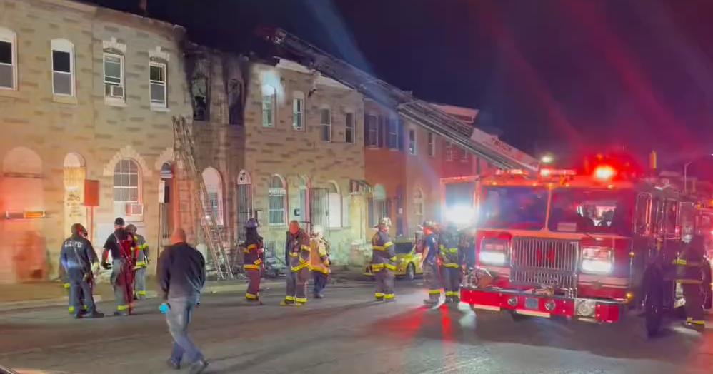 4 people injured following house fire in Southwest Baltimore - CBS ...