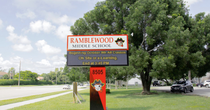 Bomb menace prompts lockdown at Ramblewood Middle School in Broward