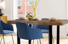 Amarapal Pine Solid Wood Trestle Dining Table 