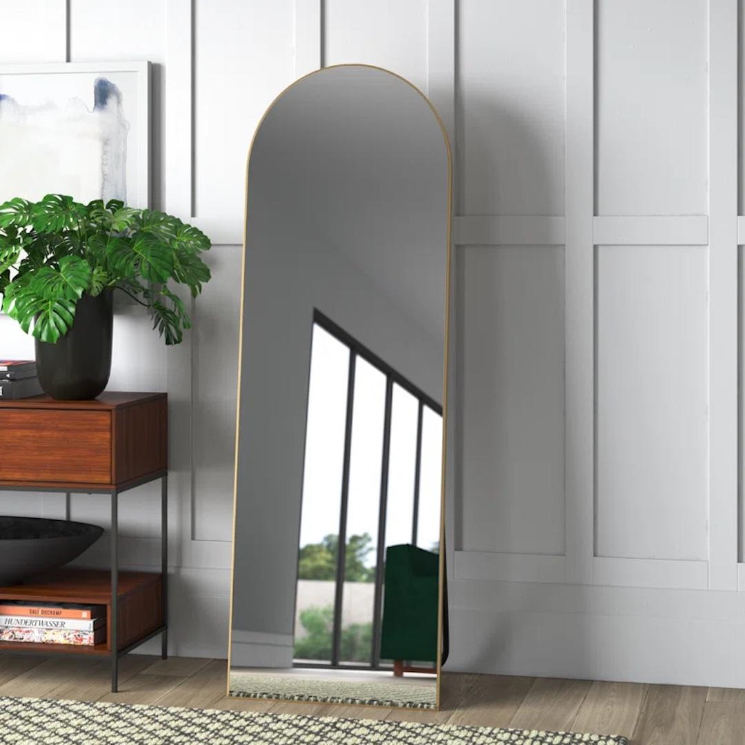 Greta Arch Wood Mirror 
