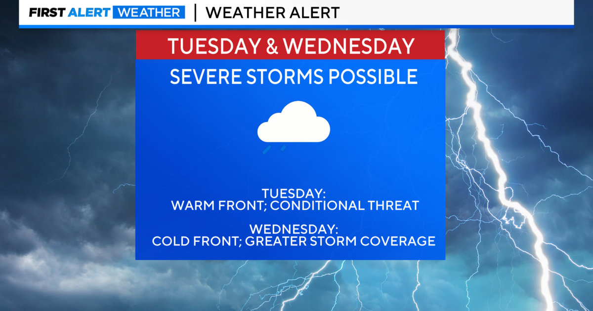 First Alert Weather: Severe Storms Possible On Tuesday And Wednesday ...