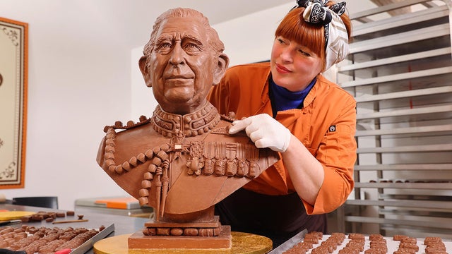 Celebrations - Chocolate King Charles III, London, 25th April 2023 