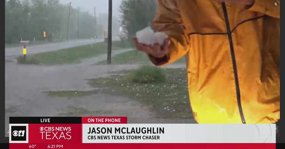 Large hail falling in parts of North Texas CBS Texas