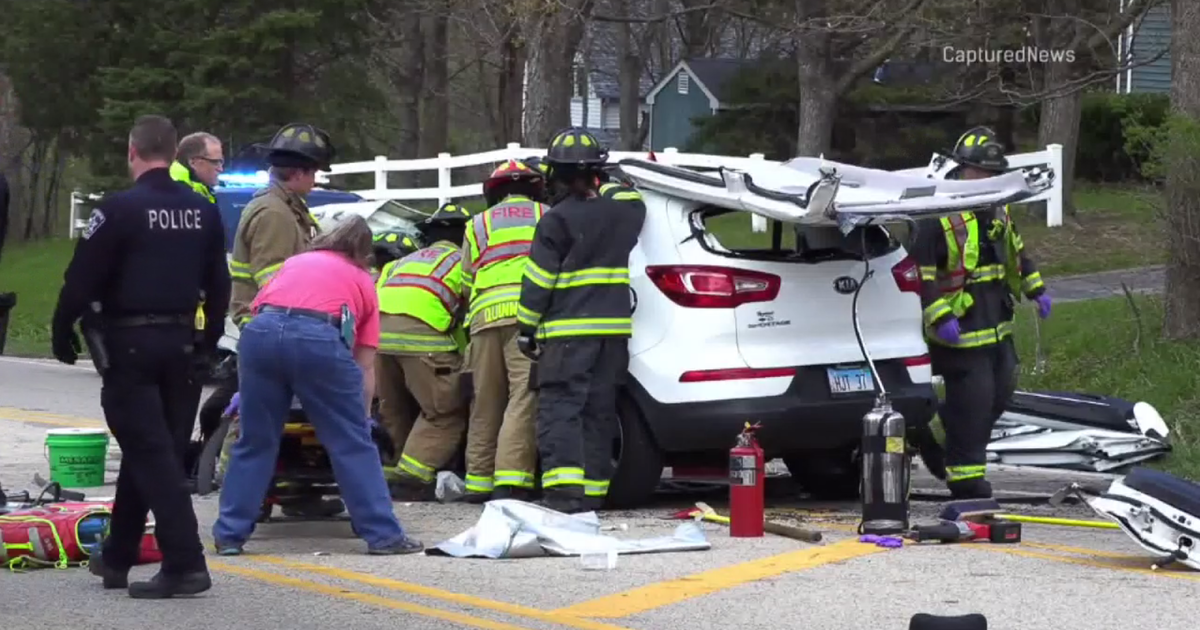 Woman Extricated After Wrong-way Crash In Antioch - CBS Chicago