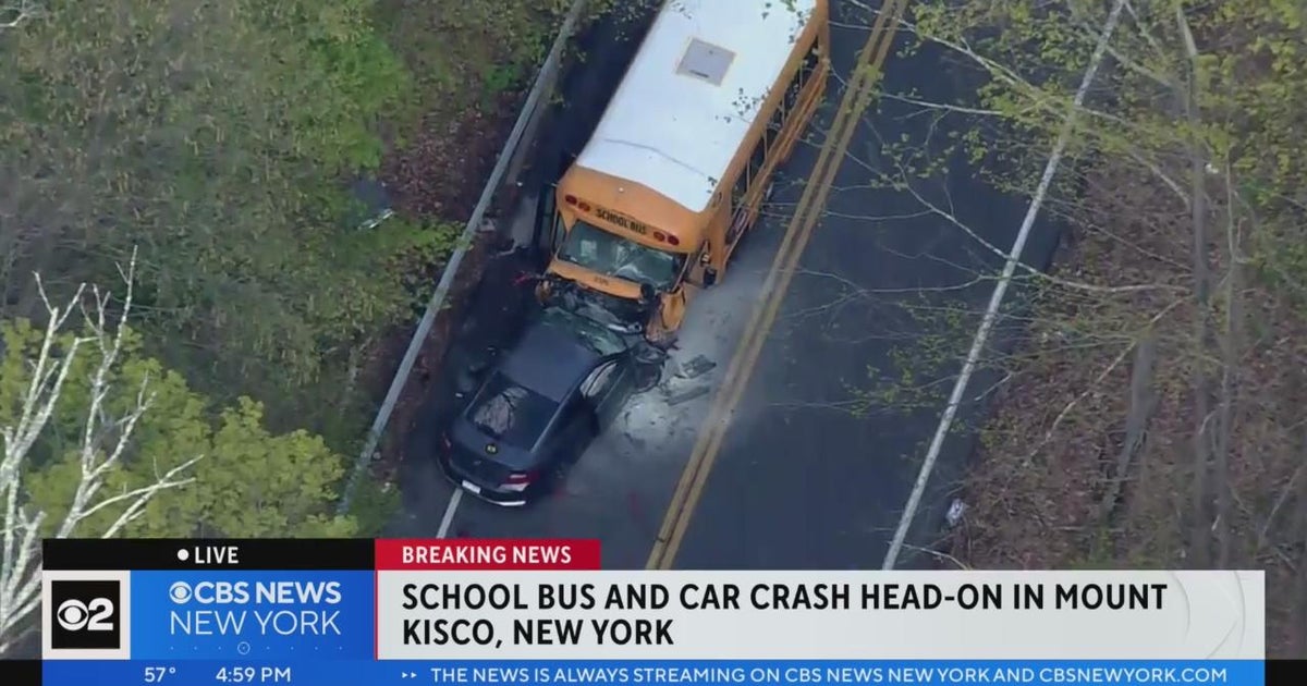 School bus, car involved in head-on collision in Westchester County ...