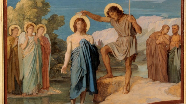 The Baptism Of Christ. Sketch For Decoration Of The Nave Of Saint-Germain-Des-Pres Church 