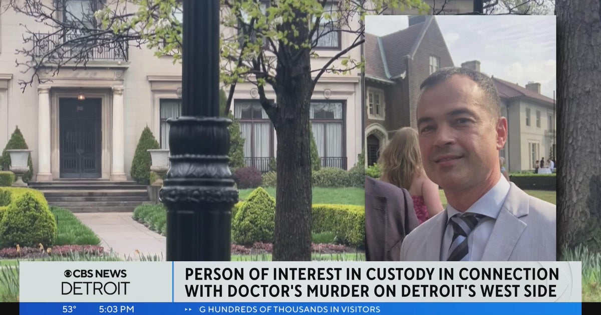 Person of interest in custody in murder of prominent Detroit doctor ...