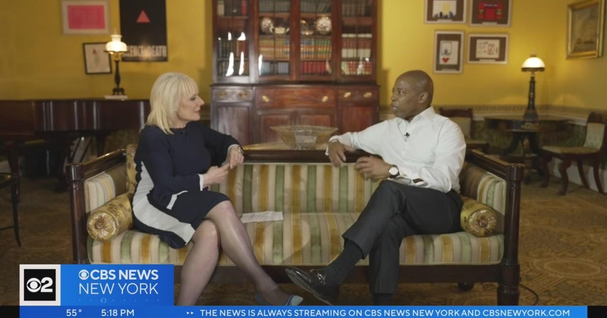 Mayor Adams talks ghosts, city budget & more on "The Point" - CBS New York