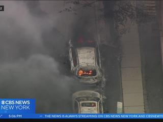 East Orange fire destroys multiple cars after underground