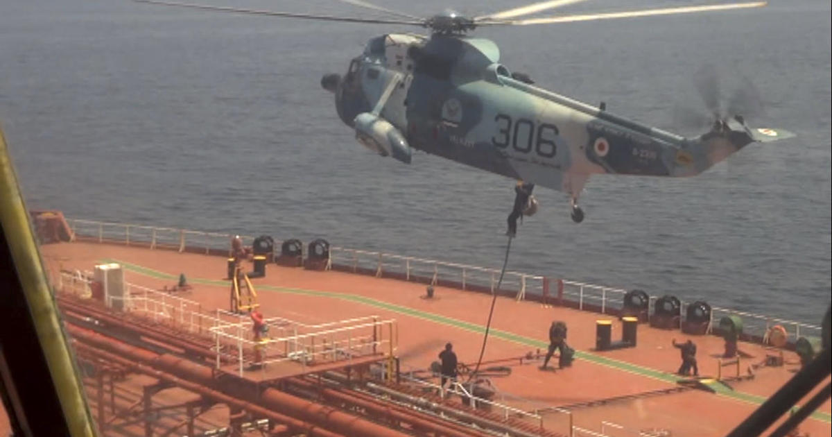 Iran airs video of commandos descending from helicopter to seize oil tanker bound for Texas