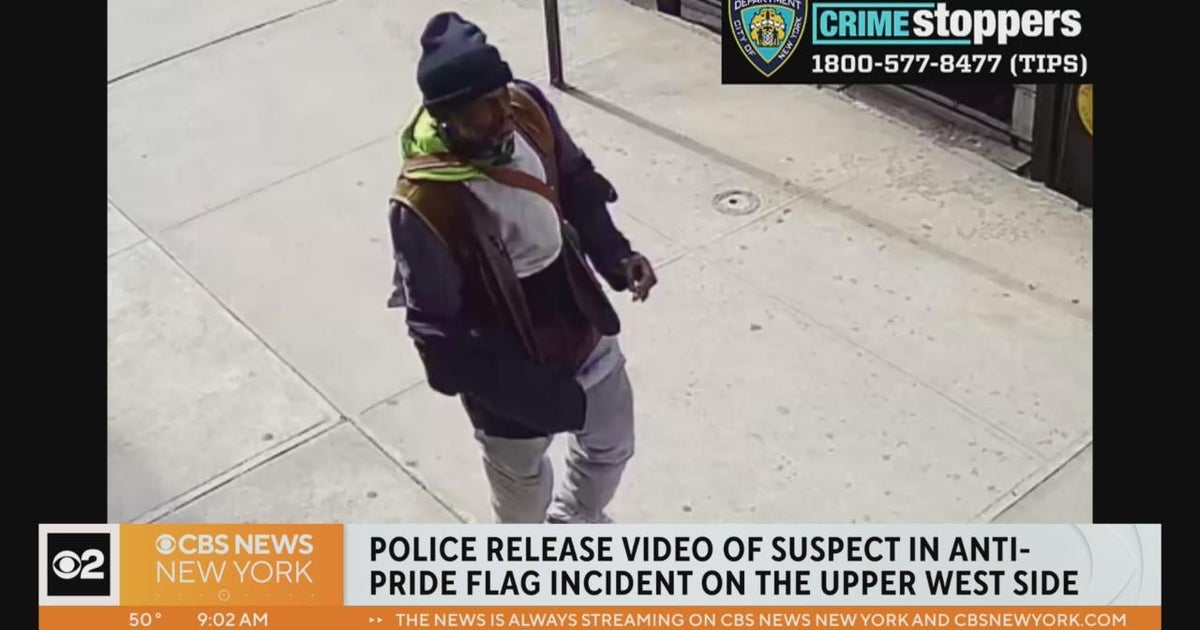 NYPD: Suspect defecated on Pride flag in possible hate crime - CBS New York