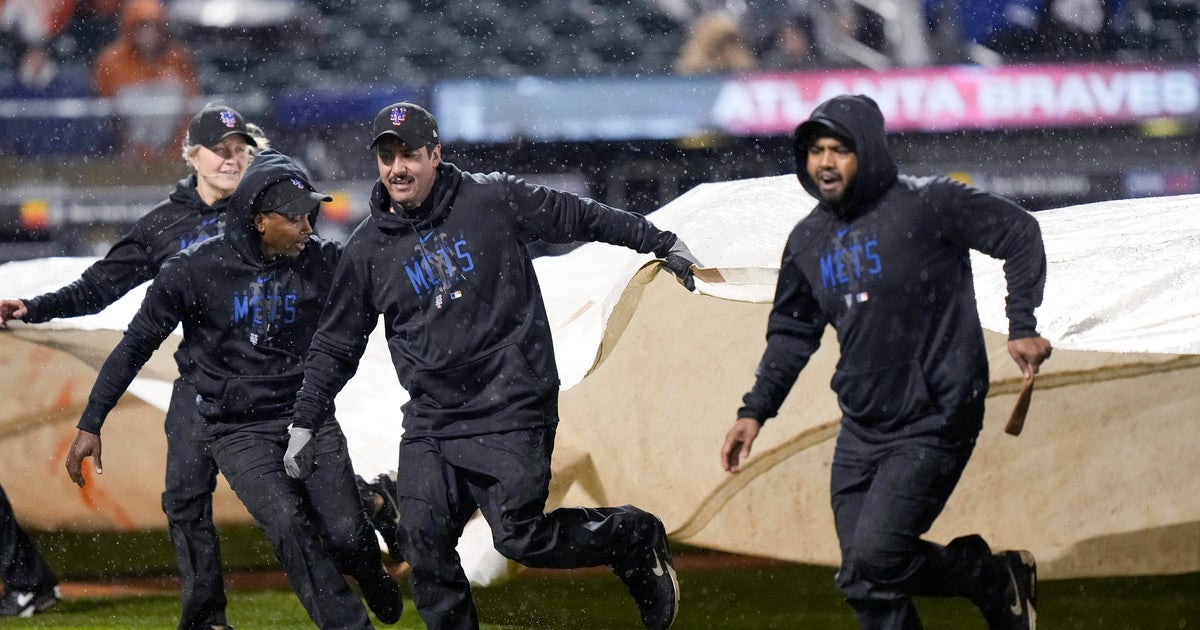 MetsBraves game postponed by rain, split doubleheader in August CBS