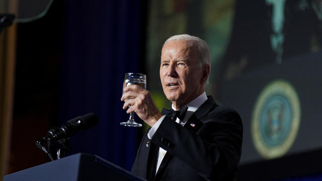 U.S. President Joe Biden addresses the annual White House Correspondents Association Dinner 