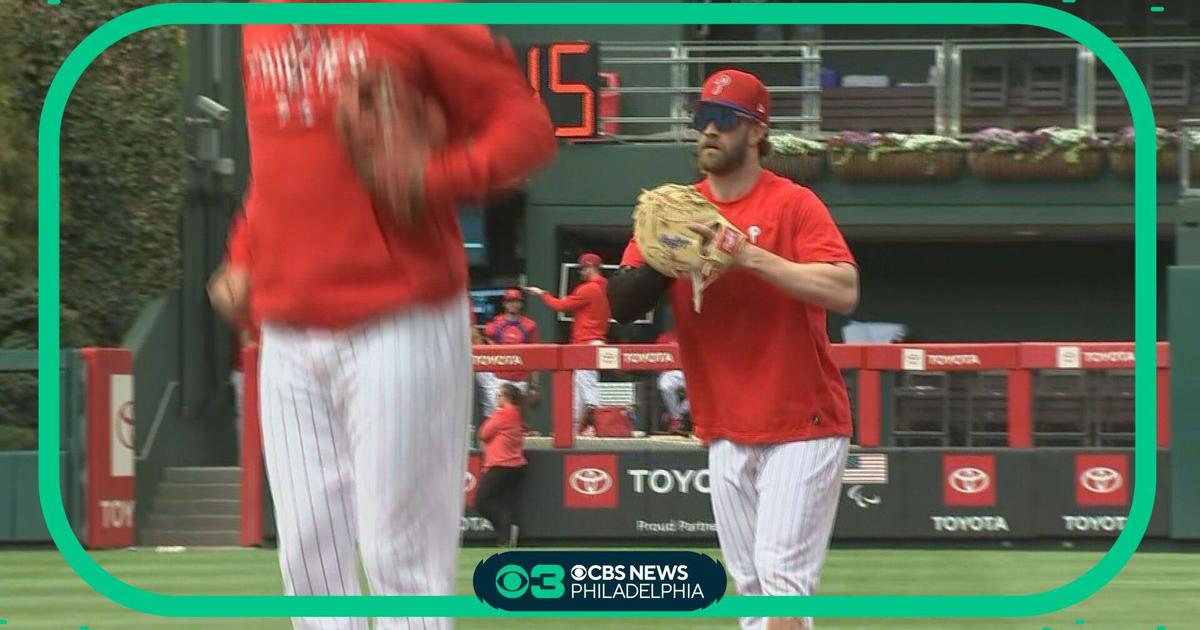 Bryce Harper cleared to return; expected to DH vs. Dodgers Tuesday - CBS  Philadelphia