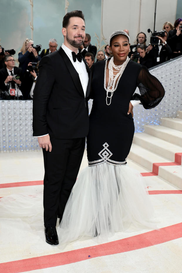Alexis Ohanian and Serena Williams attend The 2023 Met Gala 