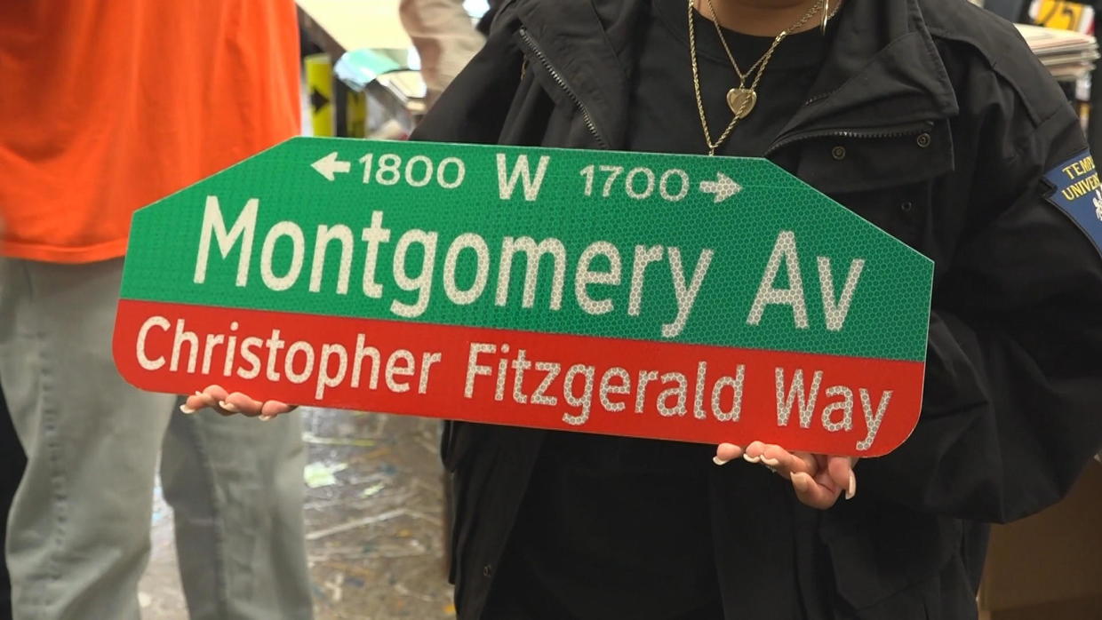 Fallen Temple Officer Christopher Fitzgerald honored with new sign 