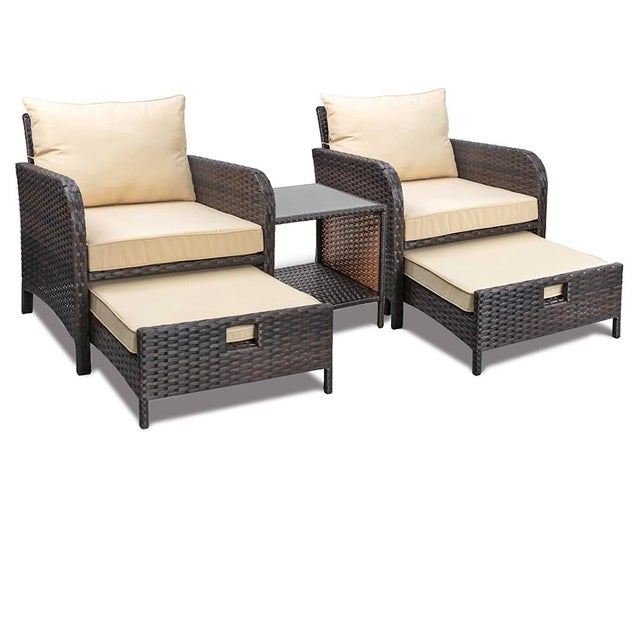 LEVELEVE 5 Piece Patio Conversation Set 