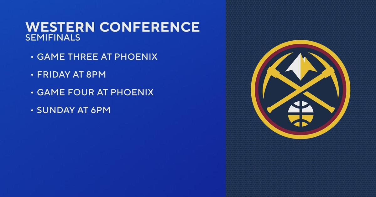 Tipoff times, schedule set for Denver Nuggets second round playoff series  against Phoenix Suns - CBS Colorado