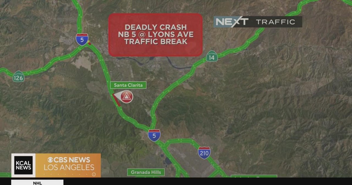 Delay in the Santa Clarita area along the NB 5 Freeway - CBS Los Angeles