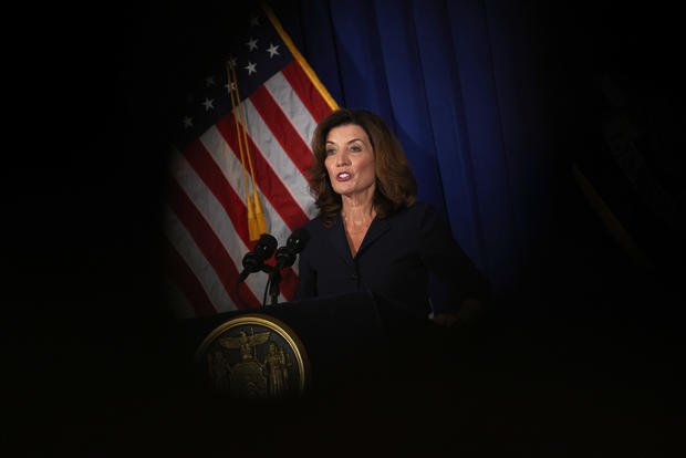 NY Gov. Kathy Hochul seen on August 11, 2021 