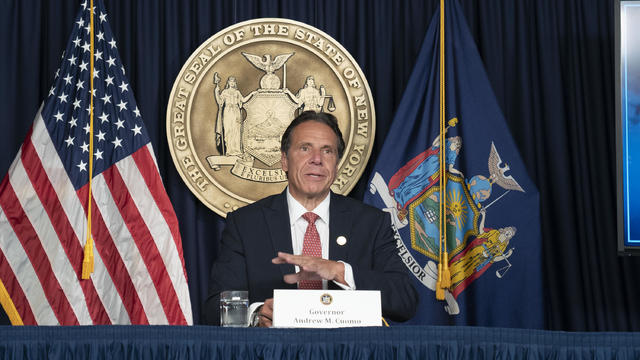 Governor Andrew Cuomo holds press briefing and makes 