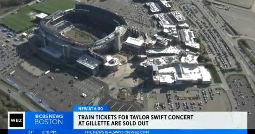 Taylor Swift concert train tickets to Gillette Stadium sold out fast