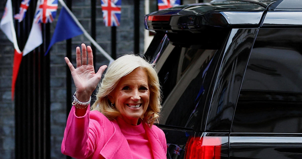 Jill Biden arrives solo in London for King Charles' coronation