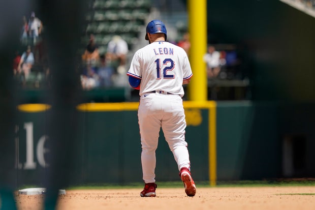 Rangers Leon's Number Baseball 