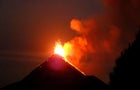 The Fuego volcano is seen erupting in Guatemala, May 4, 2023. 