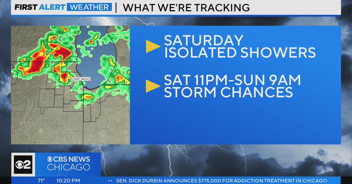 Chicago First Alert Weather: Saturday isolated showers - CBS Chicago