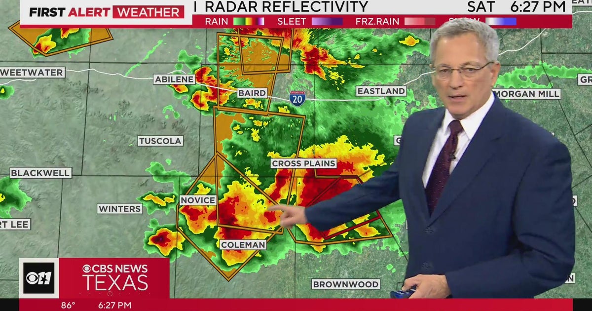 Severe thunderstorm watch for parts of North Texas until 11 p.m. - CBS ...