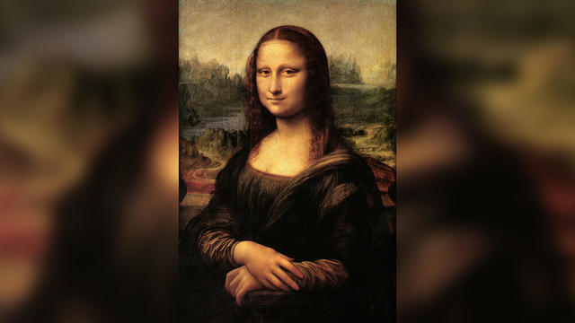 Mona Lisa' also called 'La Gioconda' or 'La Joconde', c1503-1506. Oil on wood. Leonardo da Vinci (1452-1519). Portrait of Lisa Gheradini, the wife of Francesco del Gioconda a Florentine silk merchant. 