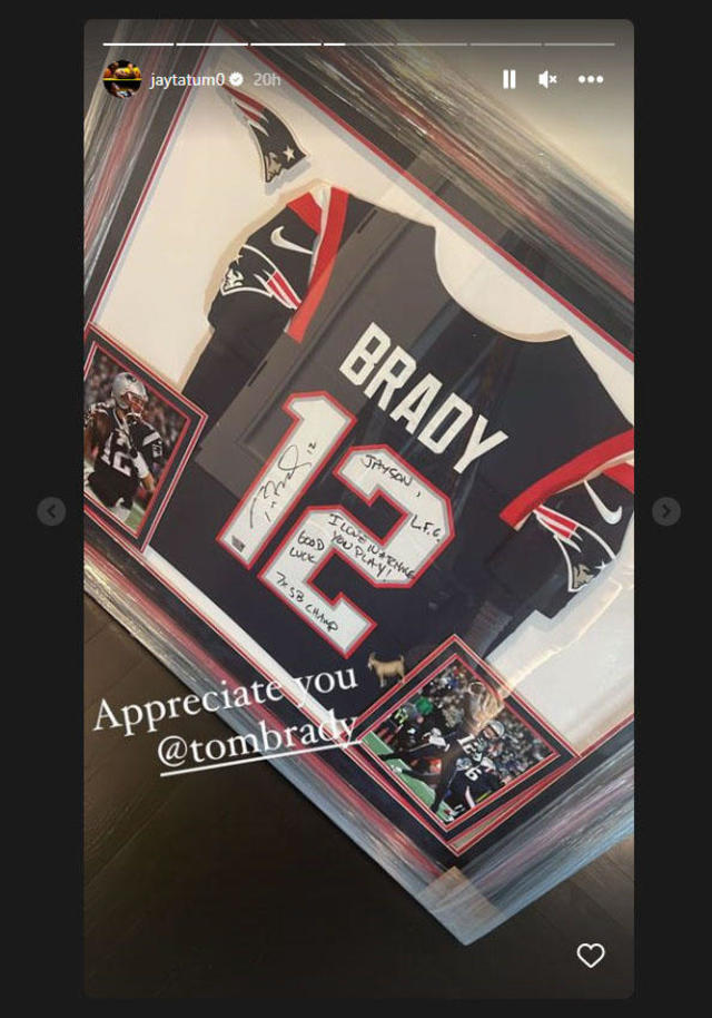 Tom Brady sends signed jersey to Celtics star Jayson Tatum amid NBA  playoffs - “Love watching you play”