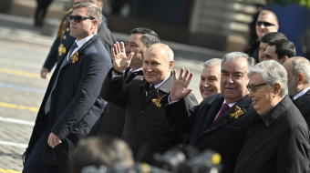 Putin marks "Victory Day" as Ukraine deflects his latest missile salvo 