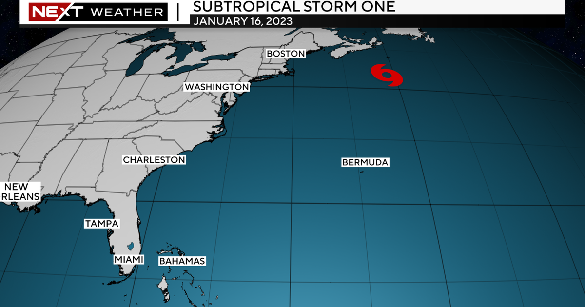 Hurricane time began in January with reclassification of process as subtropical storm